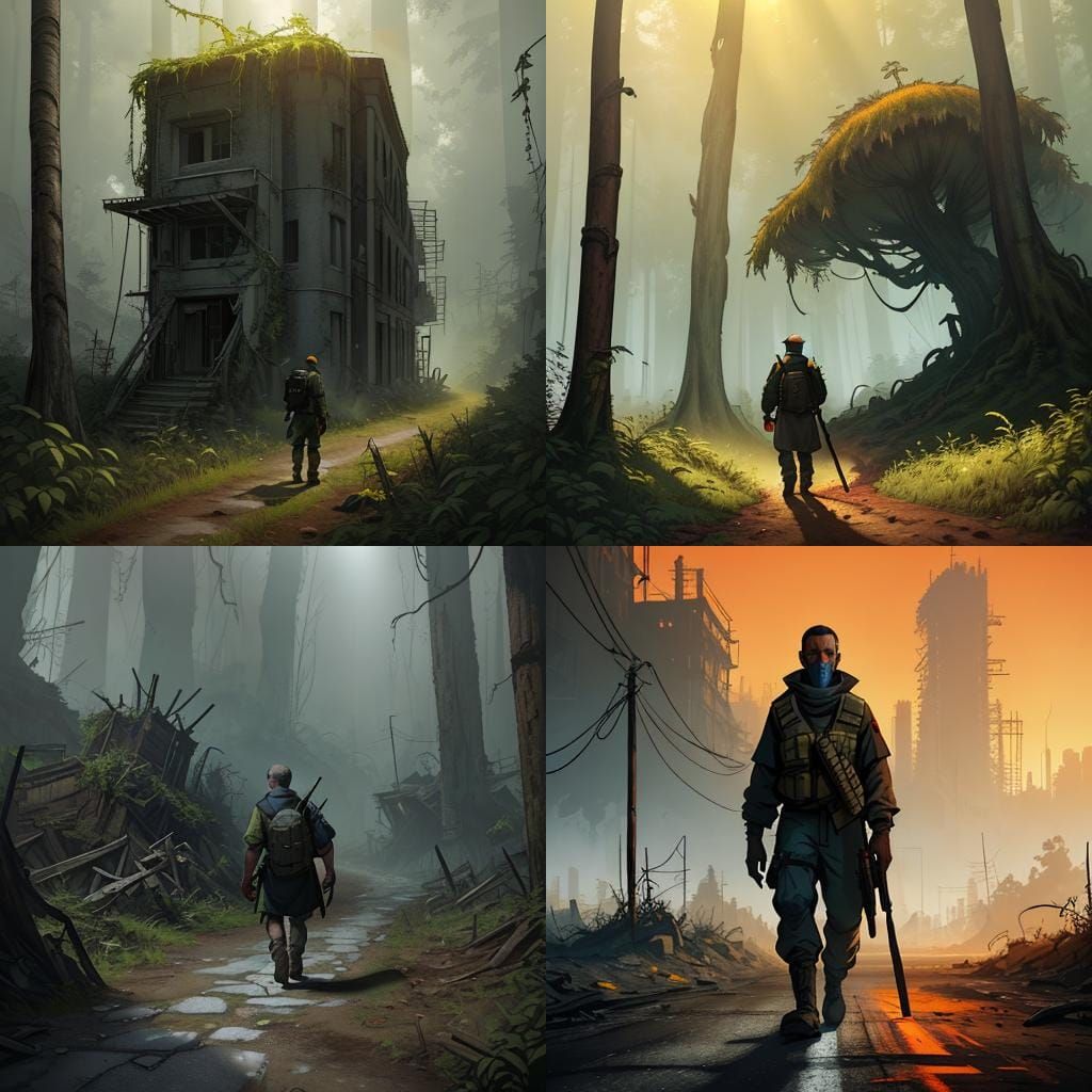 Post-Apocalyptic Priest Walking Dead Concept Art