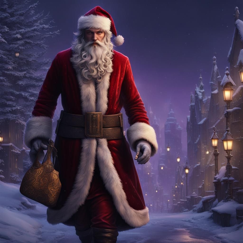 Dark Fantasy Father Christmas Concept Art