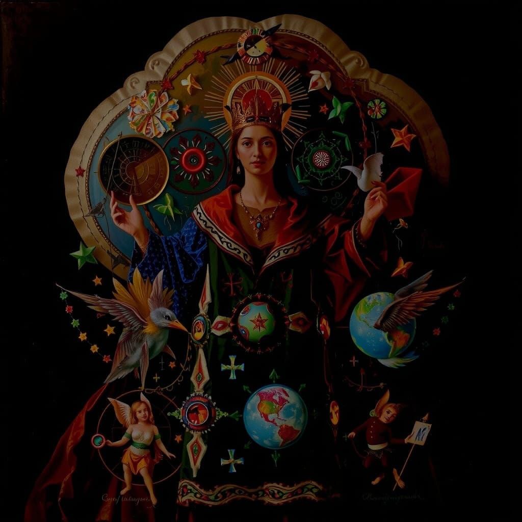 Masterpiece Painting of Beauty and Truth