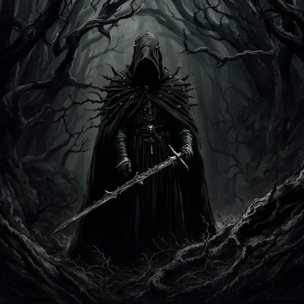 Grimdark Demonic Ring Wraith in Dark Forest