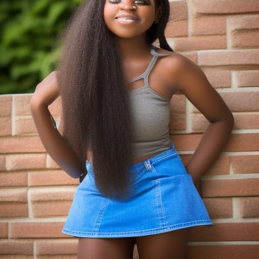 Black Women in Mini Skirts: Professional Photography