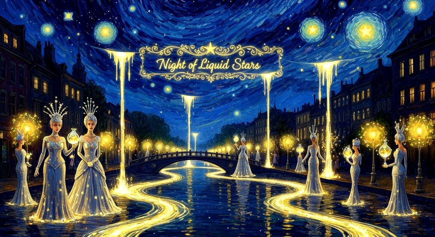 Night of Liquid Stars: Melting Celestial Celebration