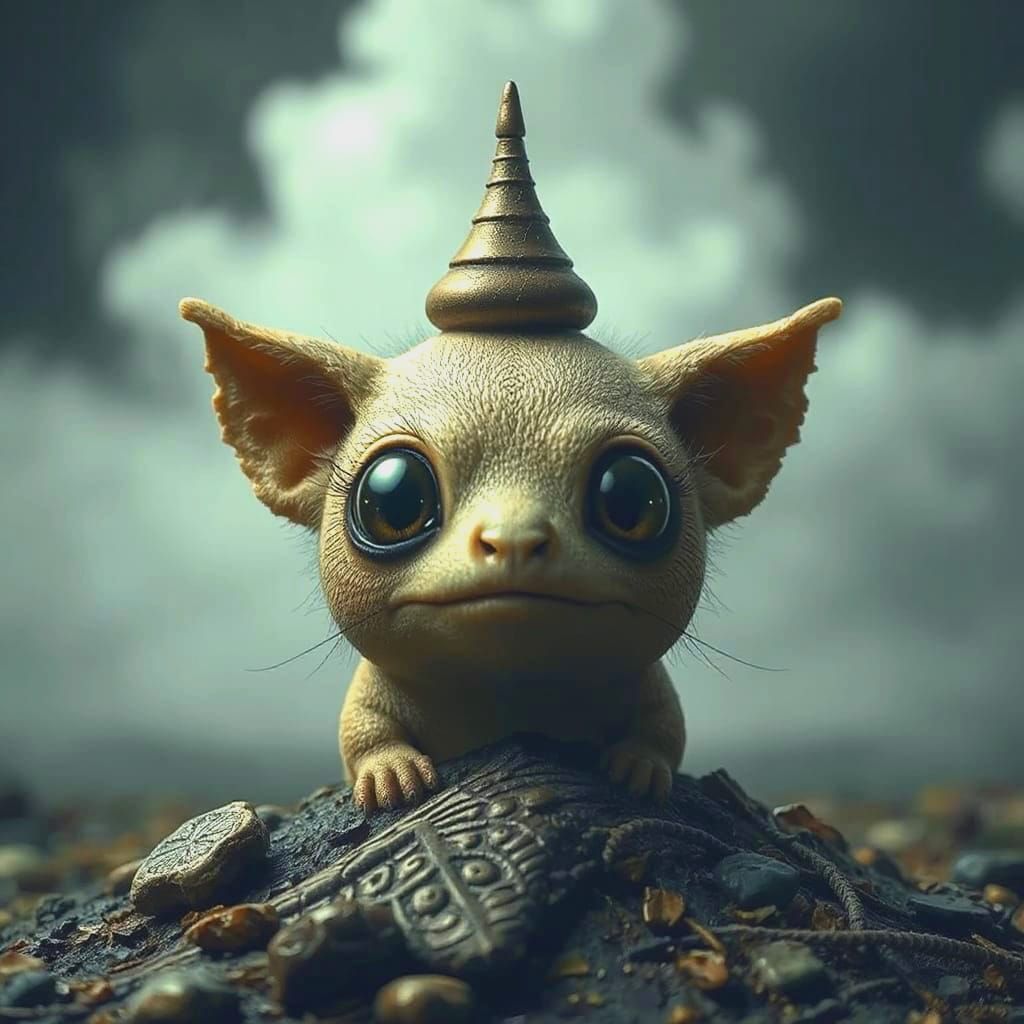 Surreal Fine Art Masterpiece with a Cute Creature