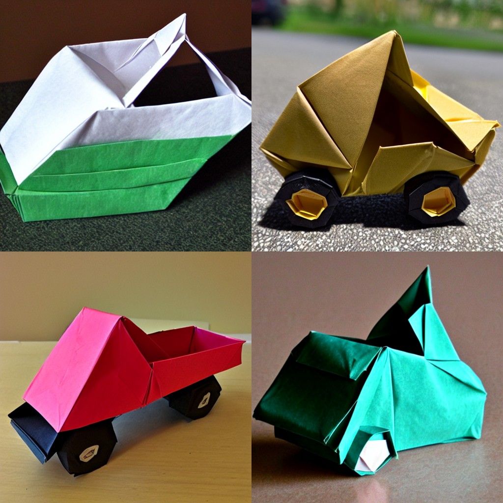 Origami Dumptruck: A Paper Vehicle