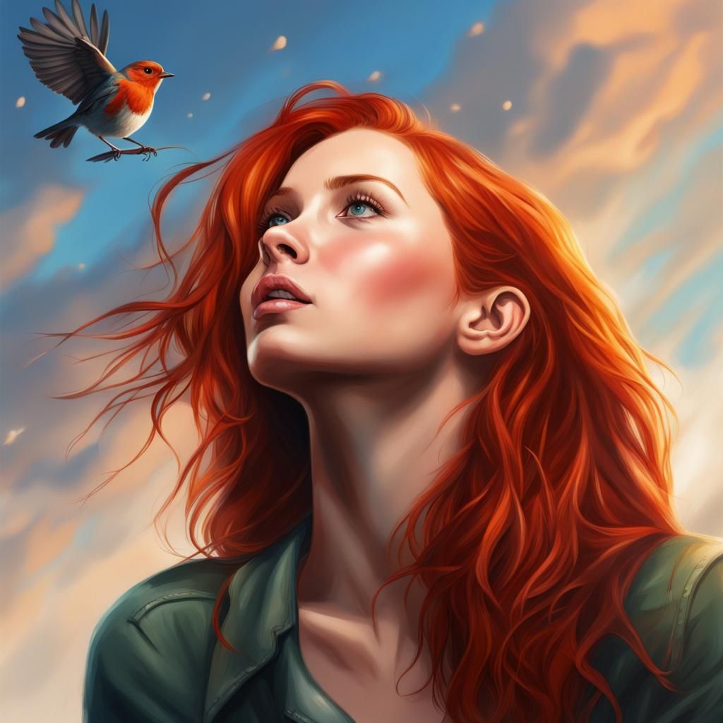 Redheaded woman