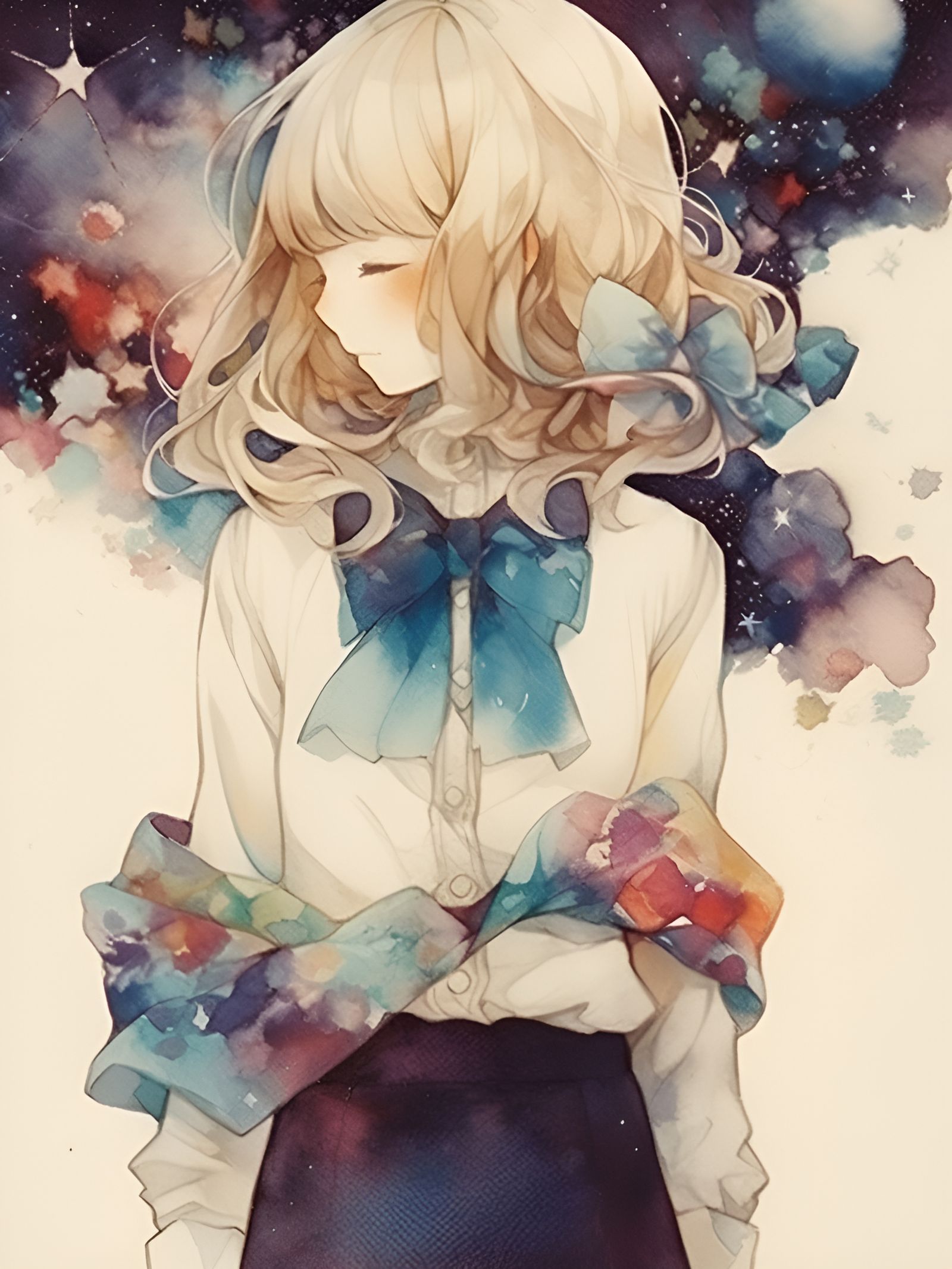 "A Strange Feeling Indeed" - a MidJourney/Niji Creation