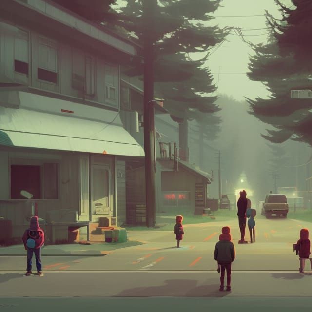 Groove Street Families in Dystopian Landscape
