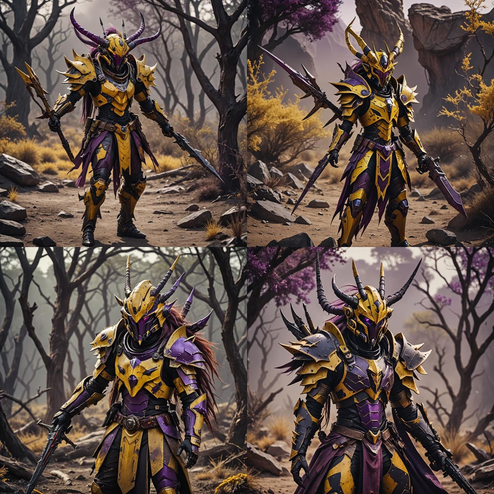 Drukhari Warrior in Wasp-like Armor: Cinematic Film Still