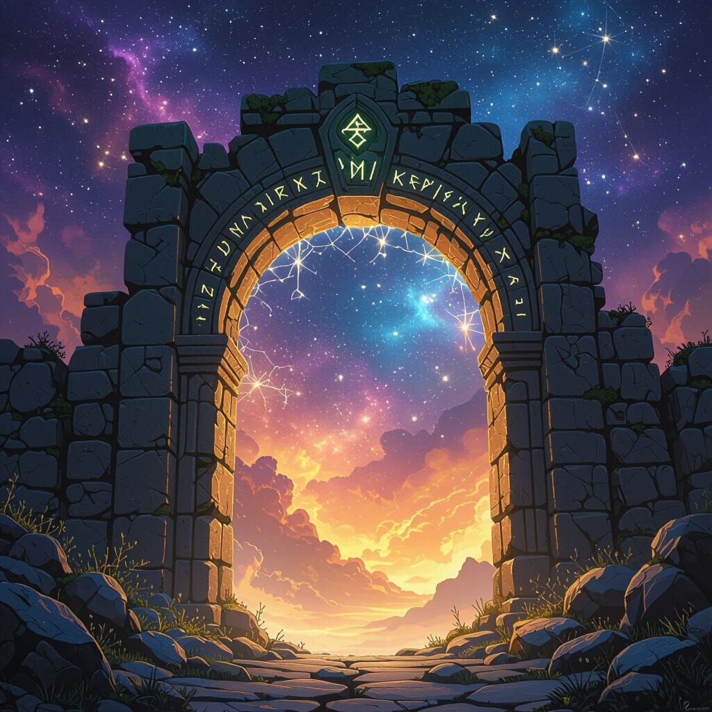 Arcane Archway to the Cosmos: Fantasy Concept Art