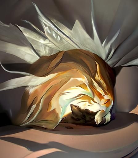 Cat Nap: Cel-Shaded Duvet Dreamscape