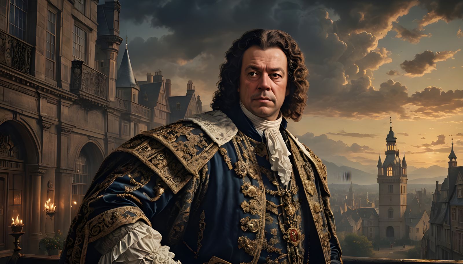 17th Century Earl Portrait: Dramatic Digital Painting