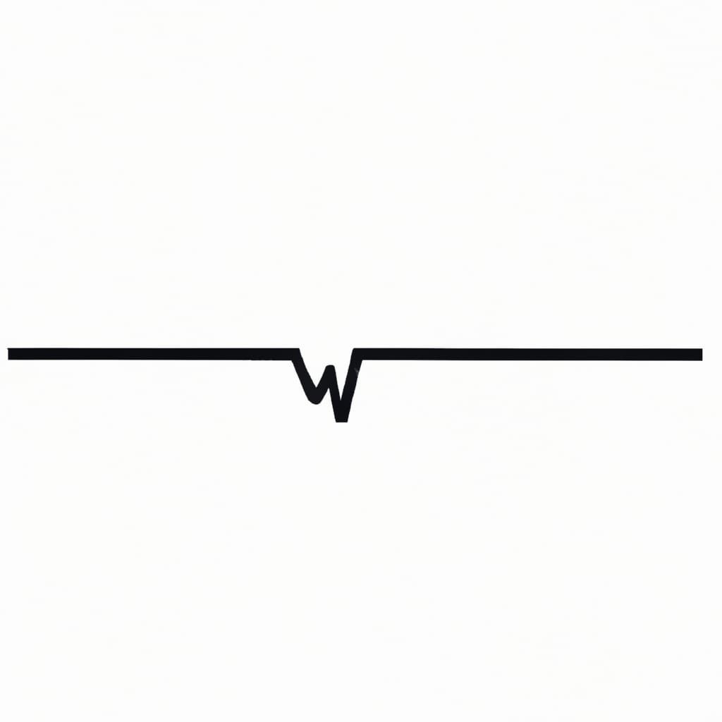 Minimalist Flatline Graphic