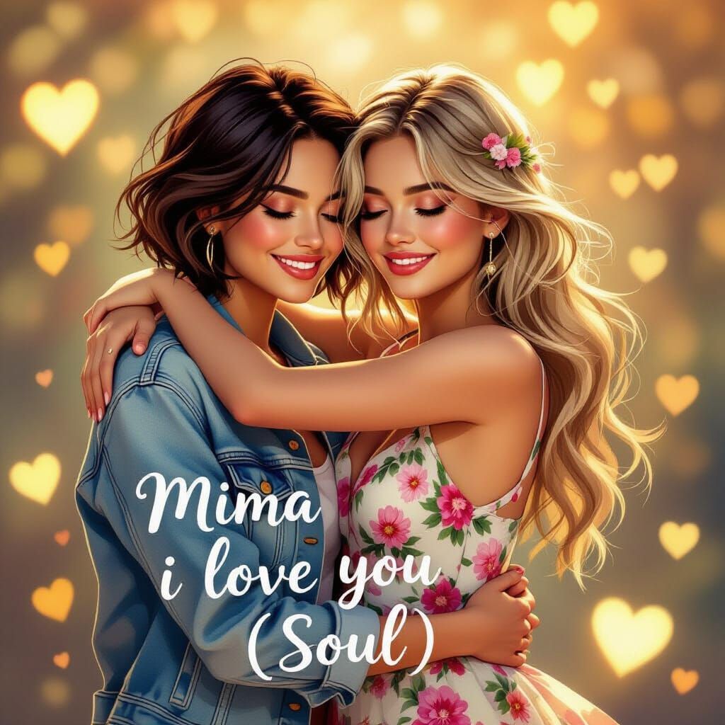 Affectionate Embrace: Two Women in Romantic Fantasy Art