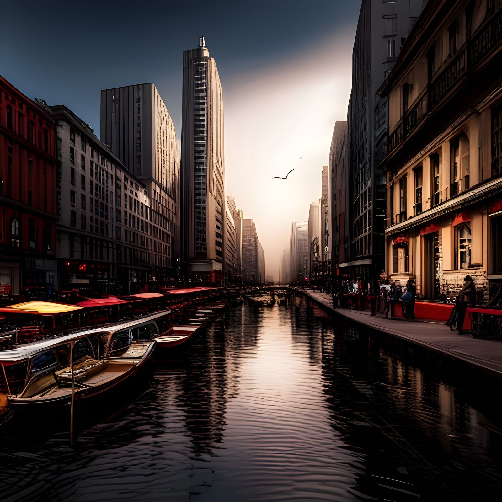 Hyperrealistic Atmospheric Scene with Intricate Details