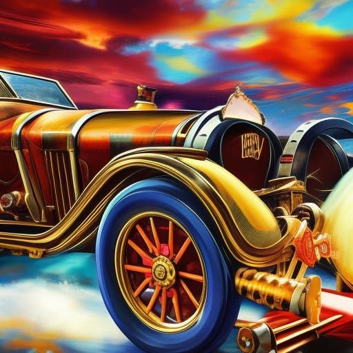 Hyperrealistic Chitty Bang Bang Concept Art