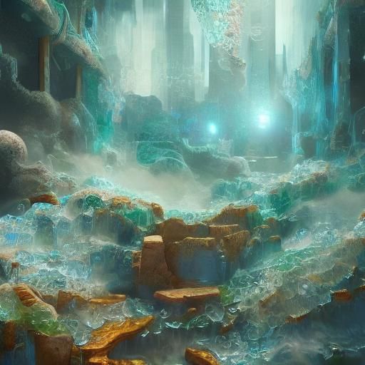 Fantastical Diamond Painting of Miniature Glass Bottles