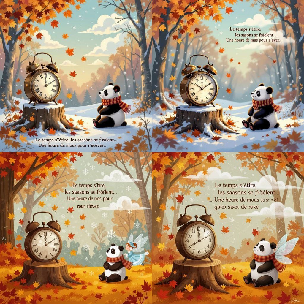 Enchanted Forest Clearing: Autumn Melds Into Winter