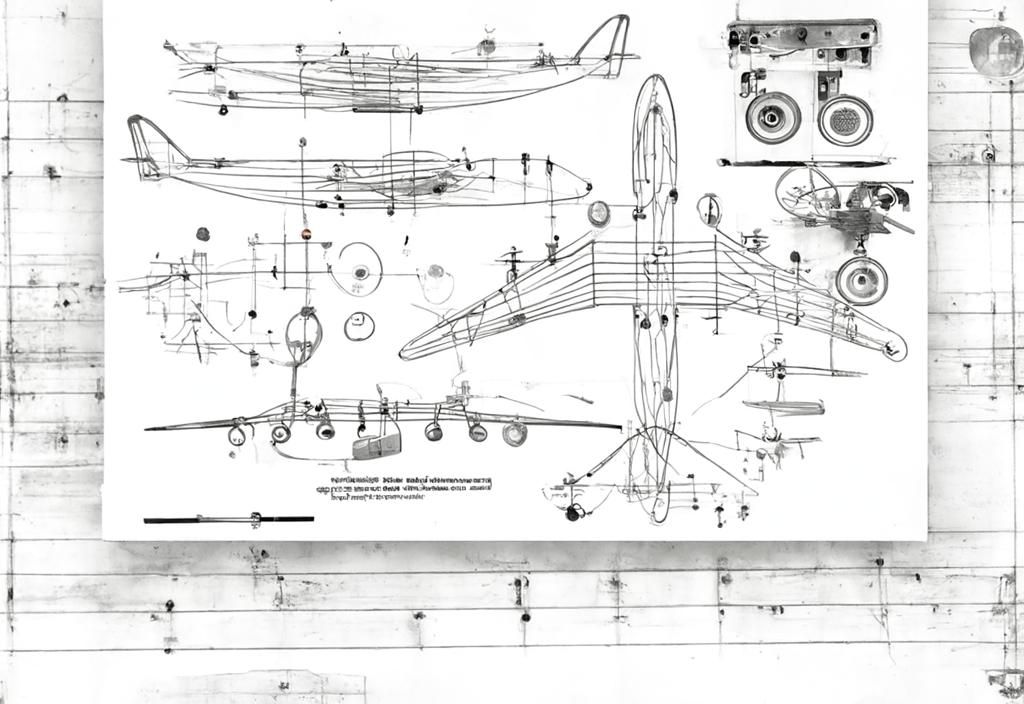 Steampunk Music Machine Graphic Score in Dieselpunk Style