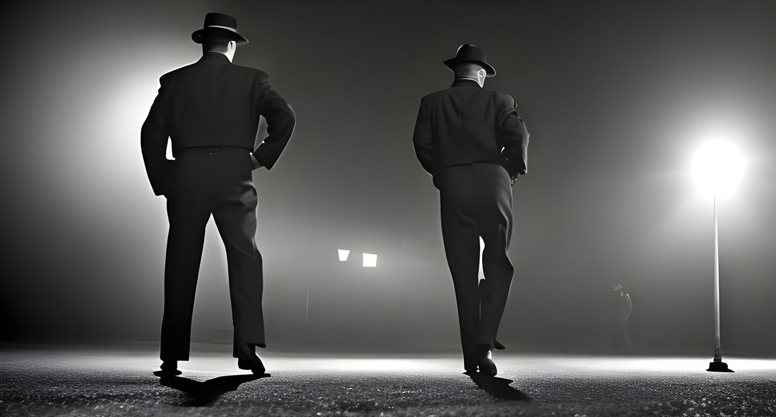 Classic Film Noir Scene in 4K