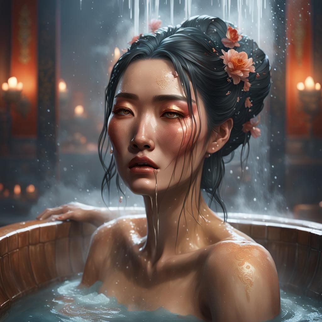 Crying Tang Dynasty Lady Portrait