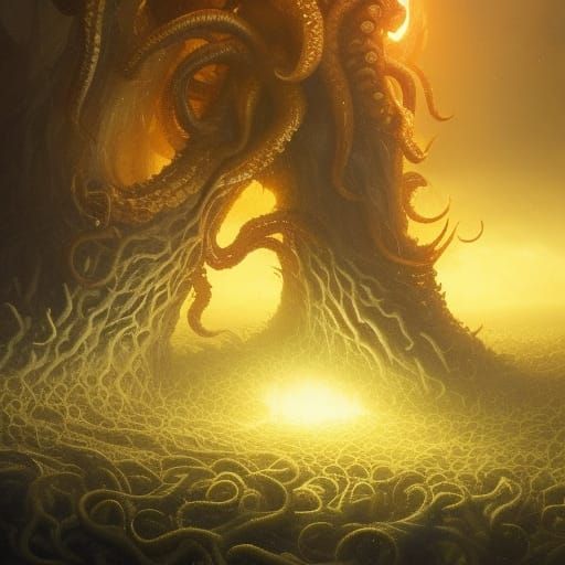 Elden Ring Demon Lord in Golden Light