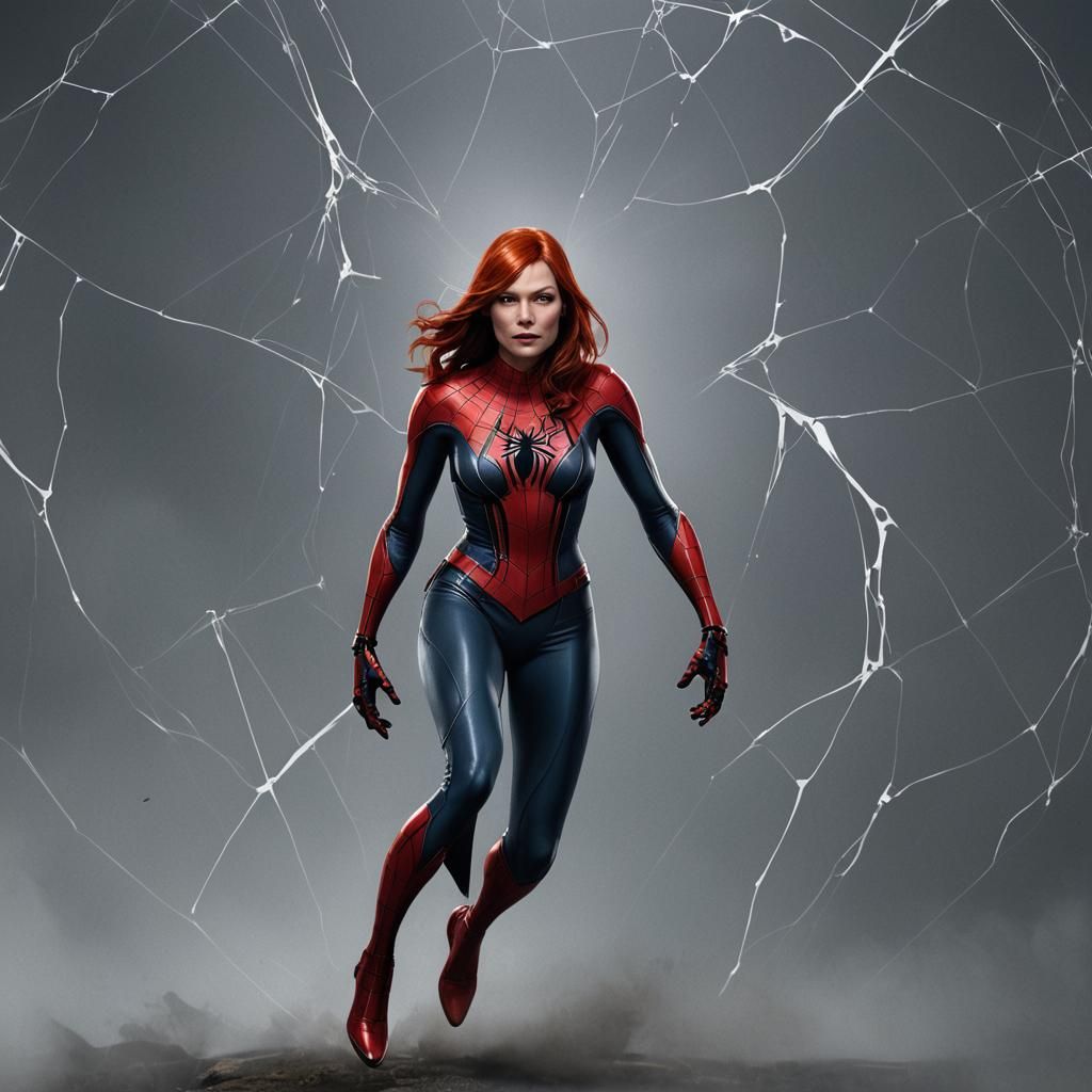 Mary Jane Watson as Spider-Woman: Dark Fantasy Art