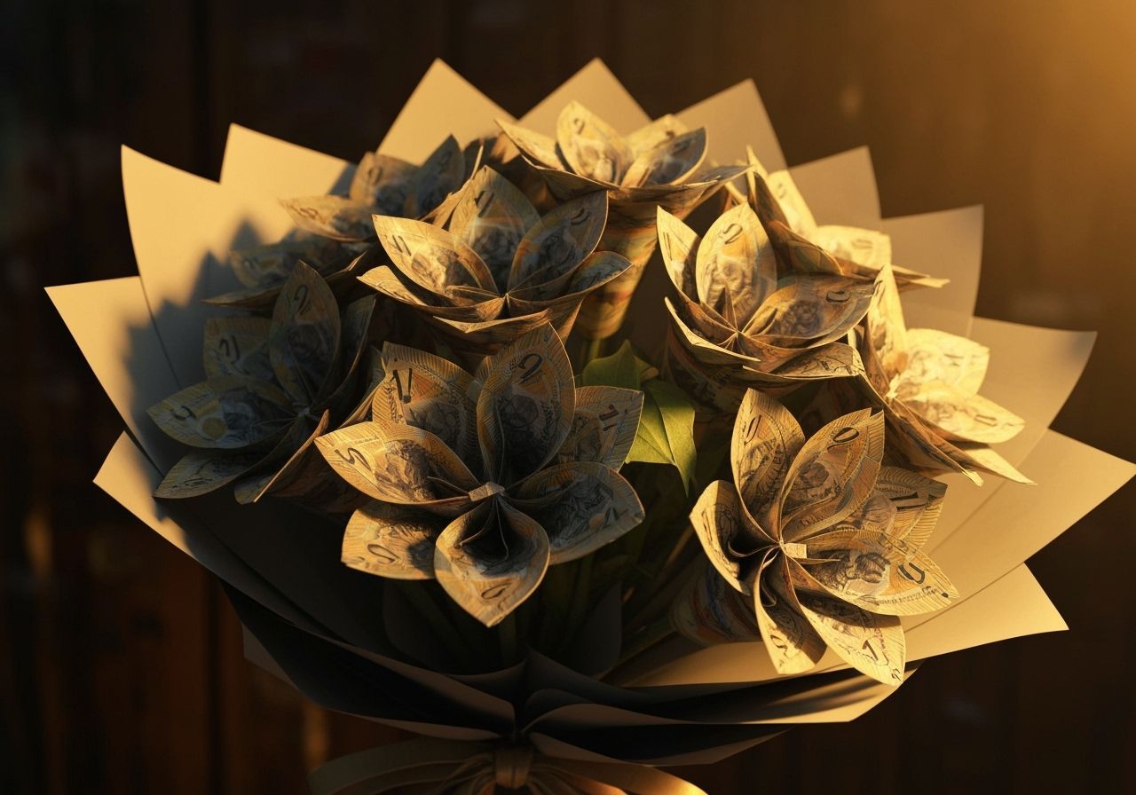 Origami Bouquet of Australian Dollars