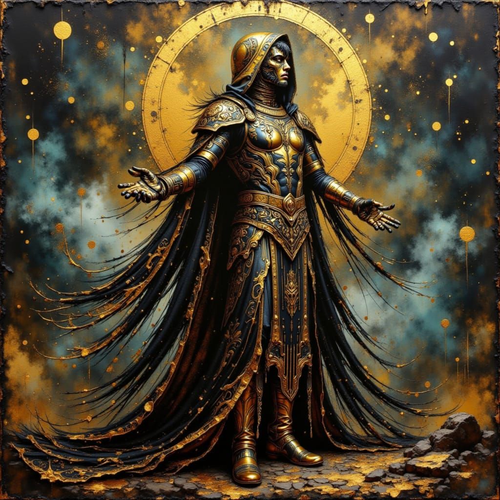 Sumptuous Portrait of a Lord in Fantasy Costume