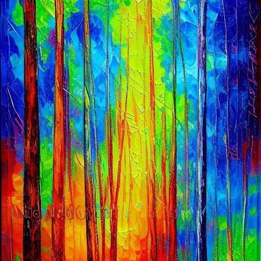 Expressionist Oil Painting: Falling Awake