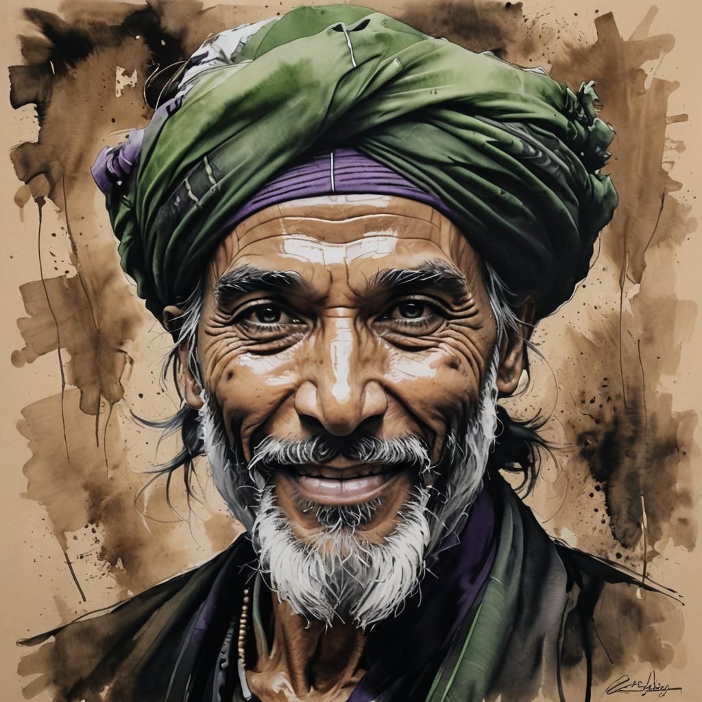 Indian man wearing a turban