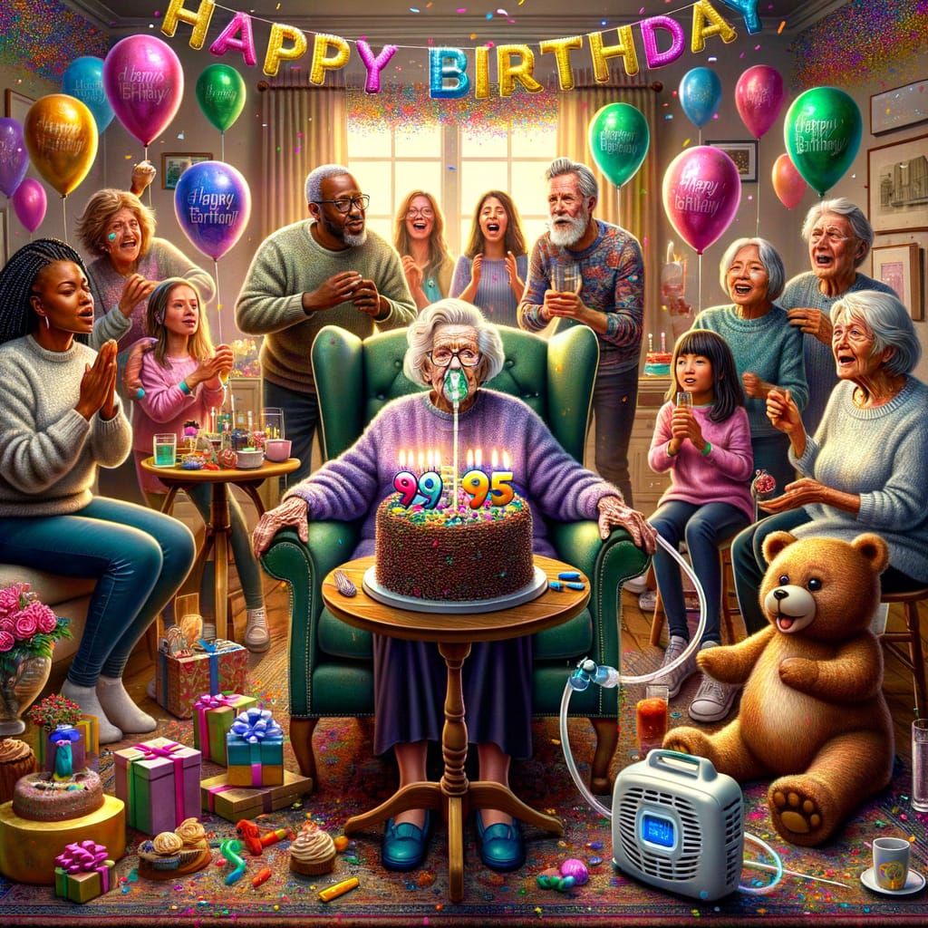 95th Birthday Celebration with Family