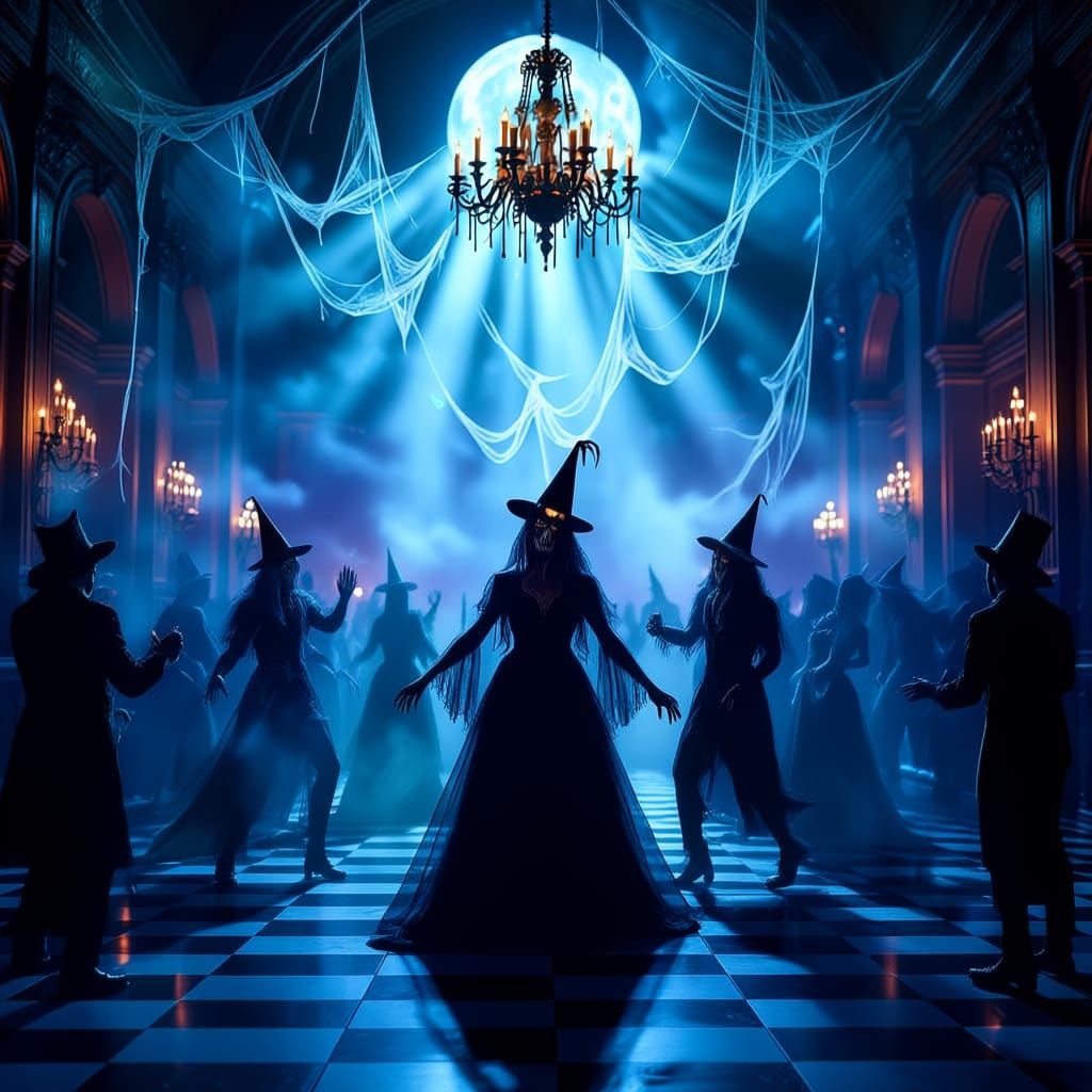 Haunted New Year's Ball with Ghostly Spirits