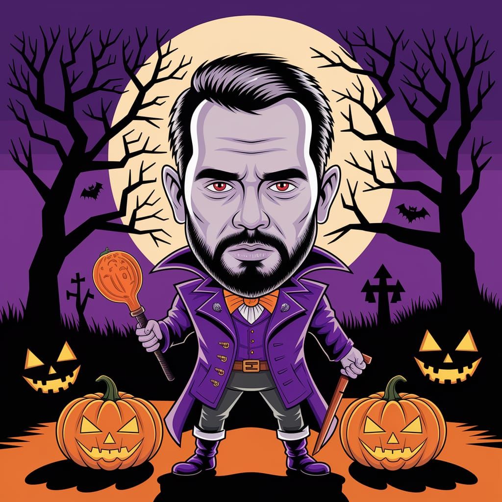 Grimdark Halloween Caricature Art