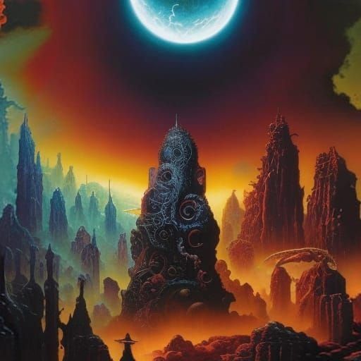 Lovecraftian Orbs of Horror in Vibrant Colors