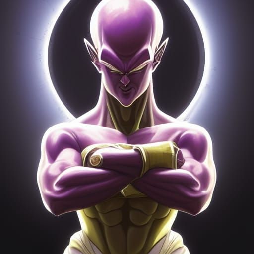 Frieza Portrait in Hyperdetailed Artgerm Style