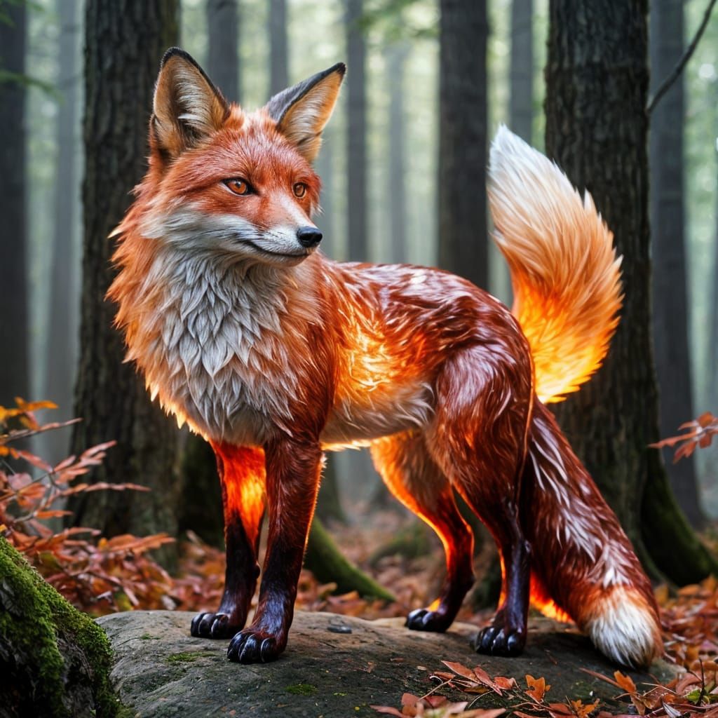 Ruby Fox in Mystic Forest