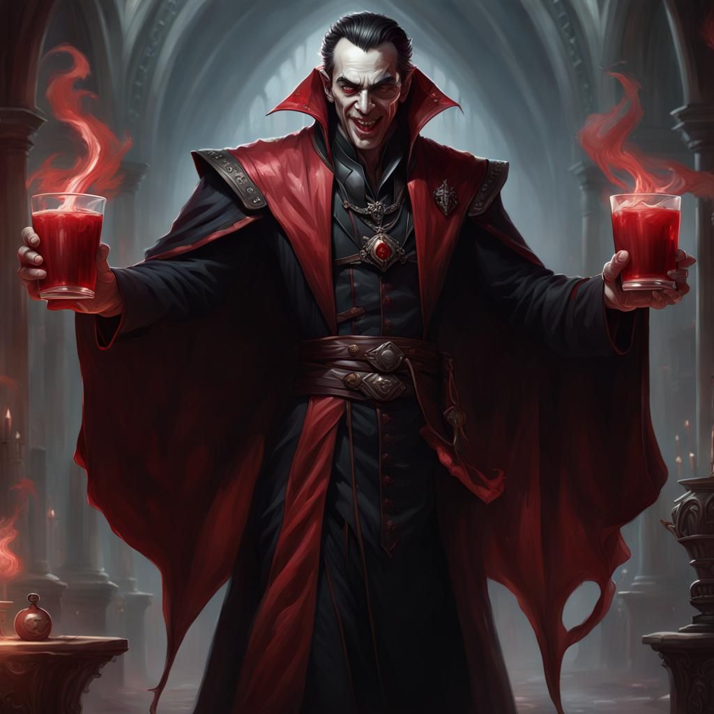 Vampire Baron of the Cult: Dark Fantasy Art