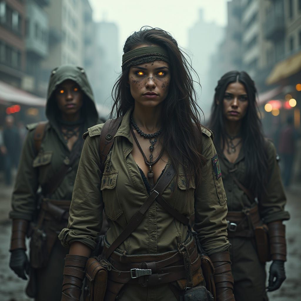 Rebels Defy Totalitarian Regime in Gritty Dystopian Cityscap...