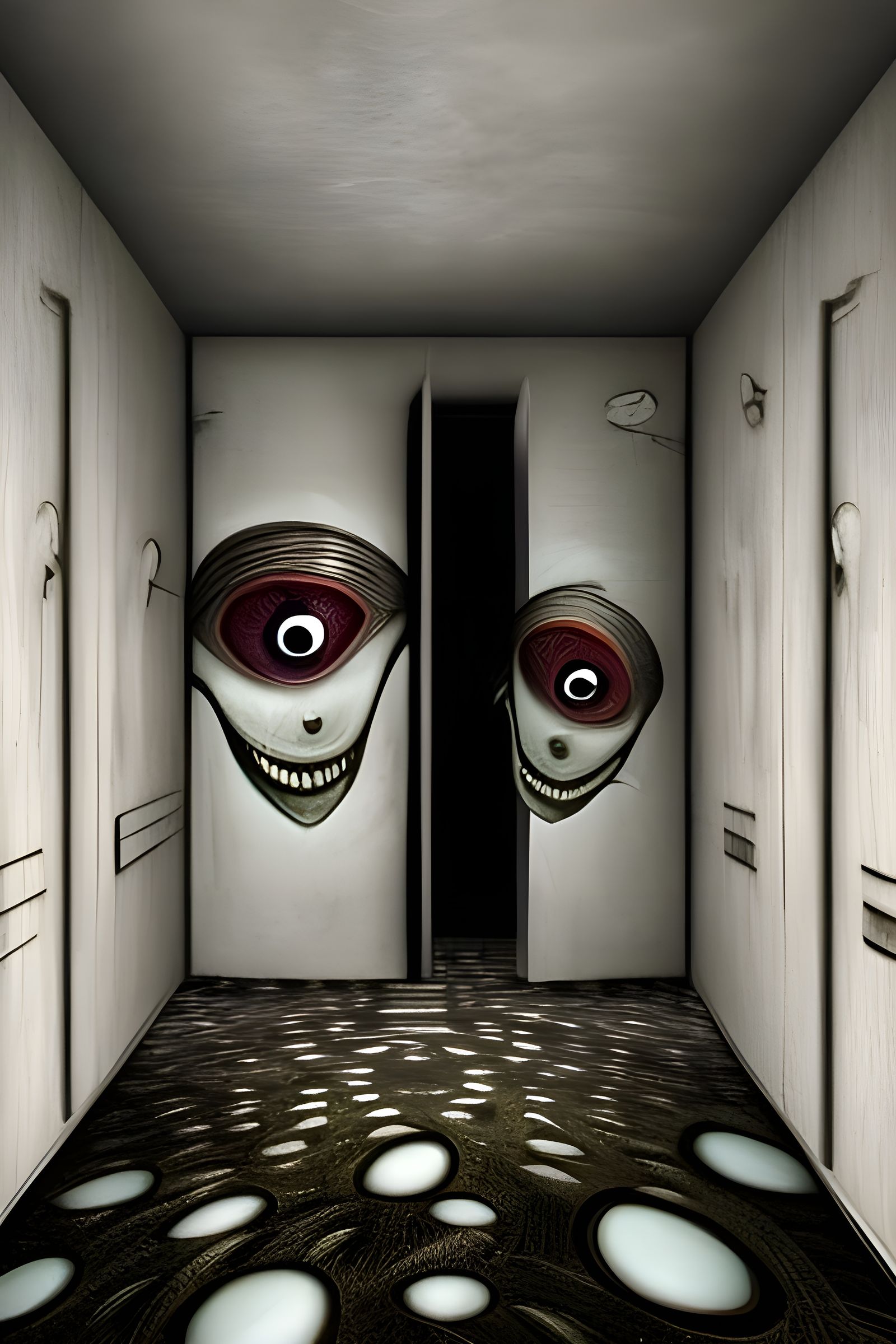 Creepy Eyeball Room: Hyperrealistic Horror Roomscape