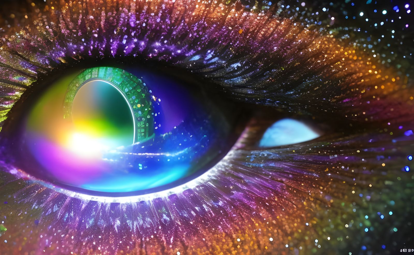 Hyperrealistic War Robots Fighting Aliens in Glitter Art Sty...