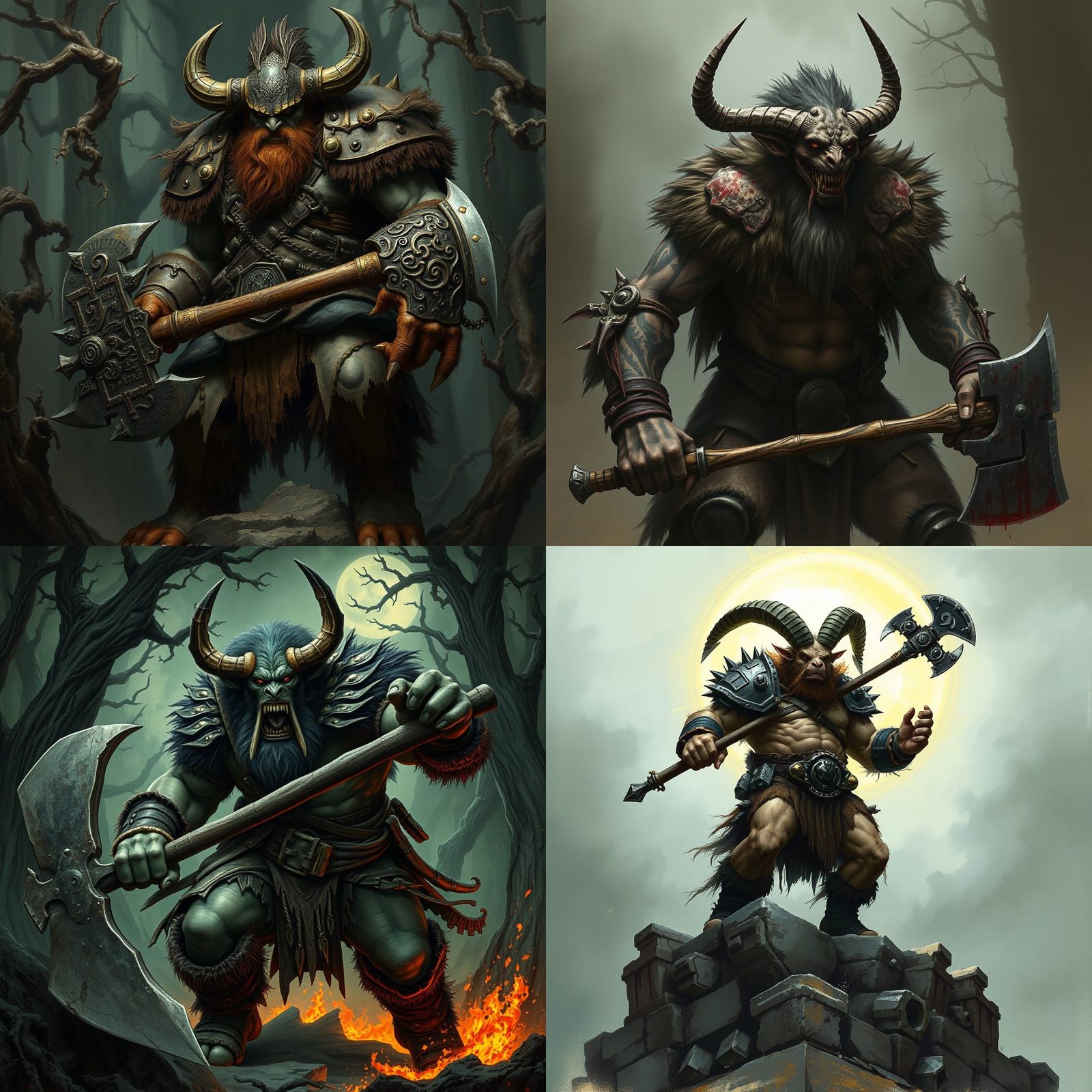 Warhammer Beastman: Fantasy Battle Character