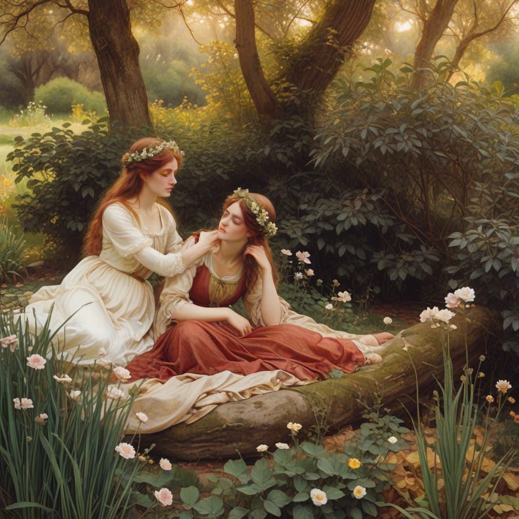 Like young lovers whom youth and love make dear 

Wrapped and filled by their mutual atmosphere