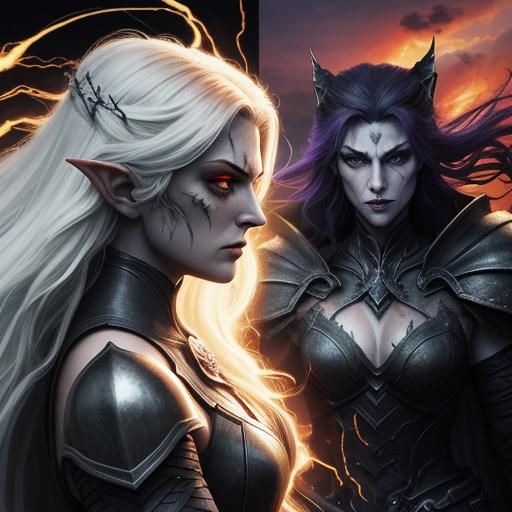 She stood tall, an imposing 
 beautiful vampire figure with ...