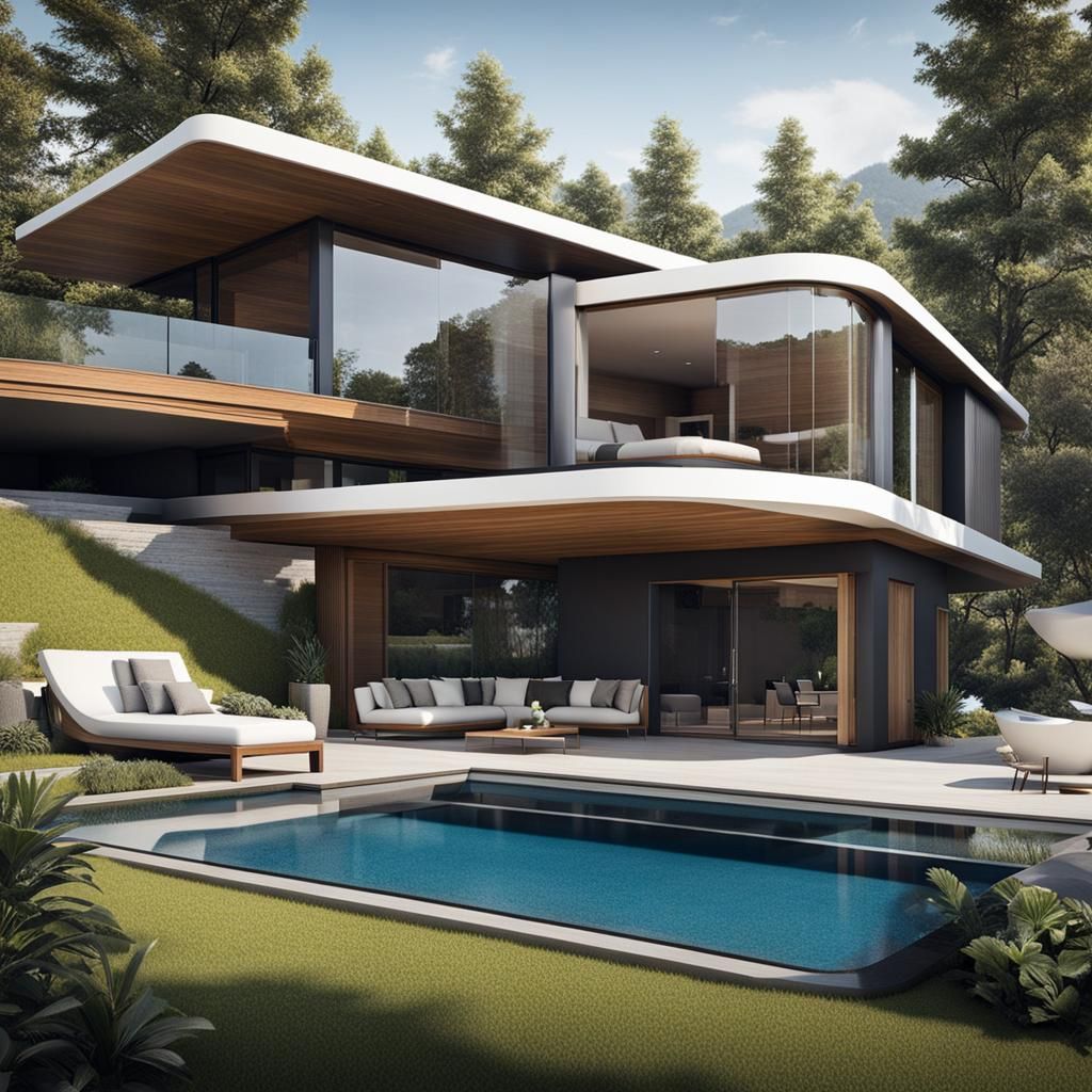 Futuristic Smart Home Settlement Architecture Design