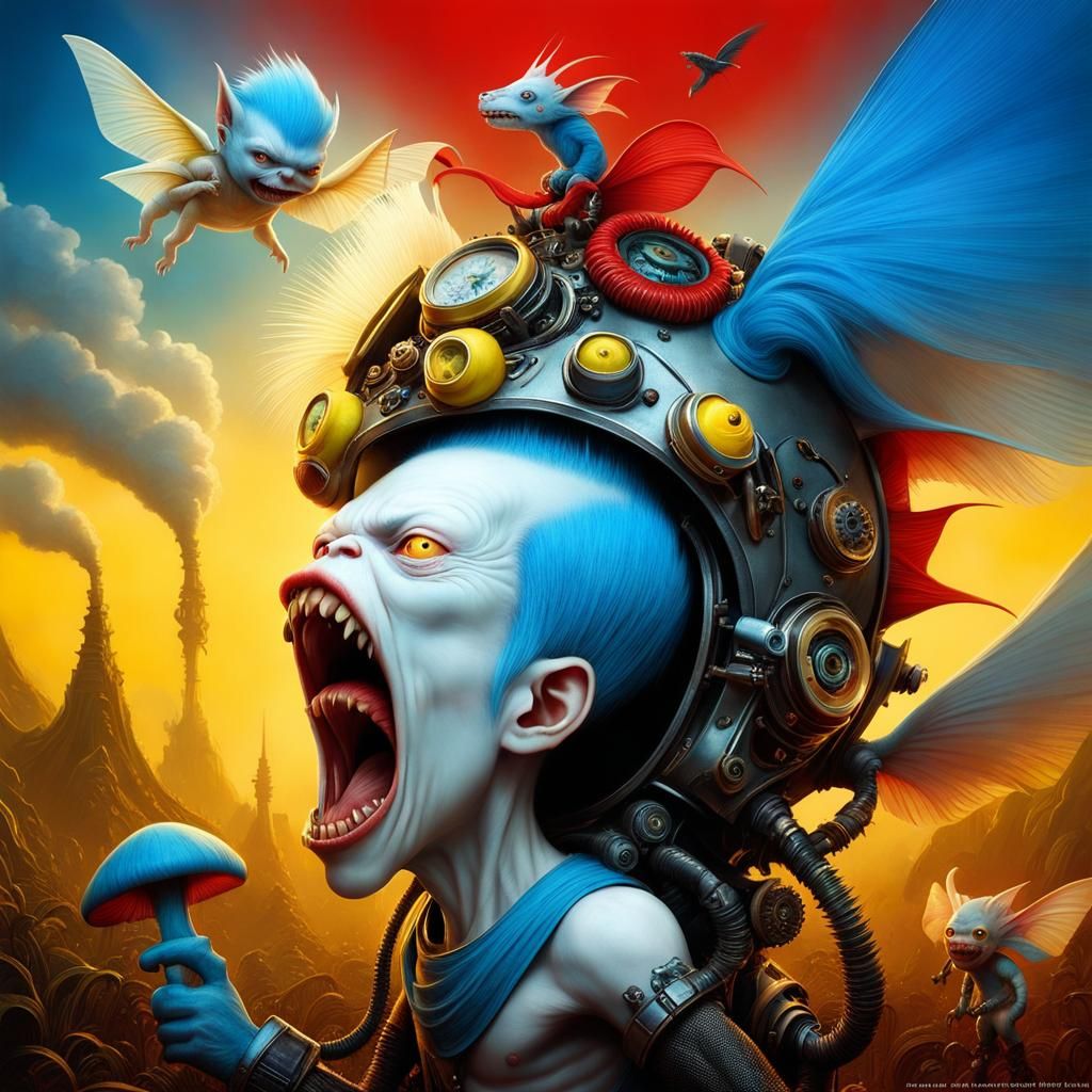 Cute Mutant Oddity: A Hyperrealistic Eerie Fusion