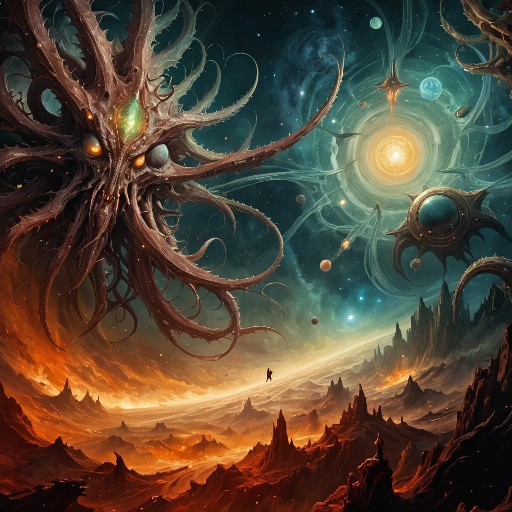 Lovecraftian Asterons Emerge from Dying Star