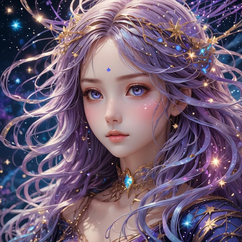 Dream Weaver in Starry Anime Style