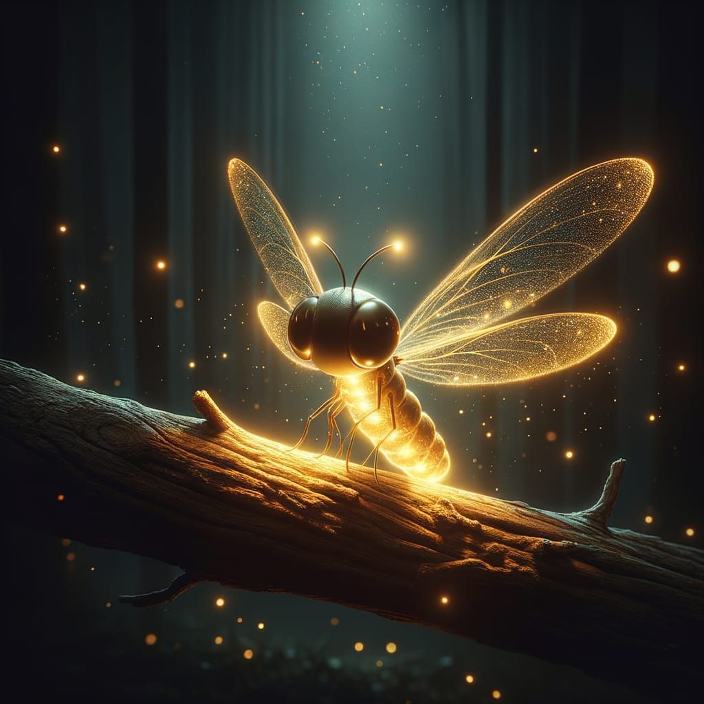 Glowing Insect