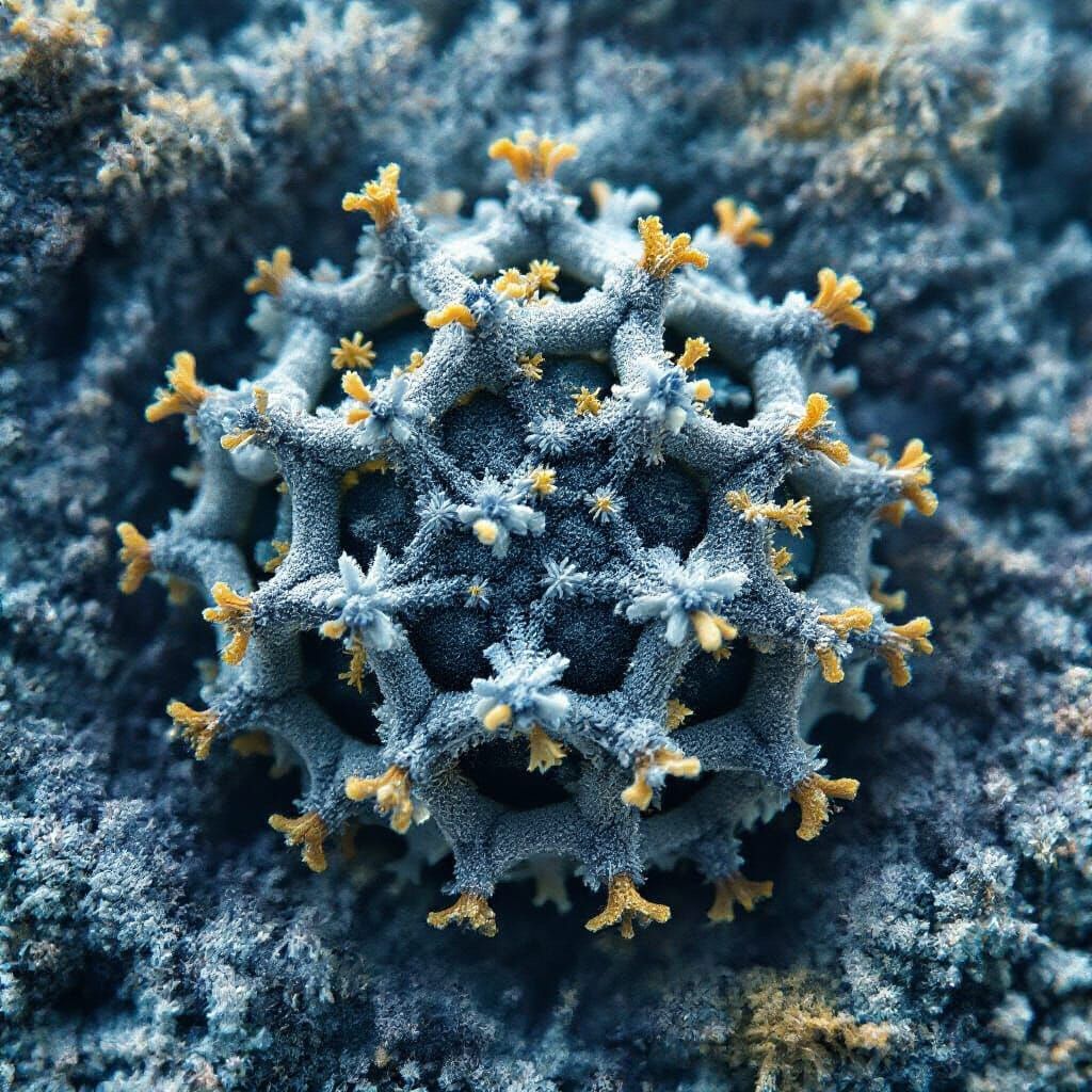 Hyperrealistic DNA Screw Microscopic World