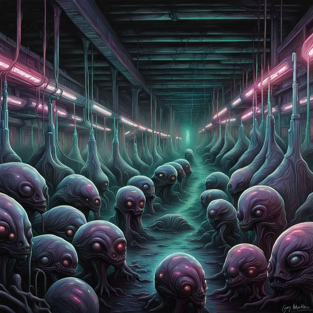 Unleashed Chaos from the Nest: The Awakening of Zeepods - A Swarm of Aliens Hungry for Human Hosts